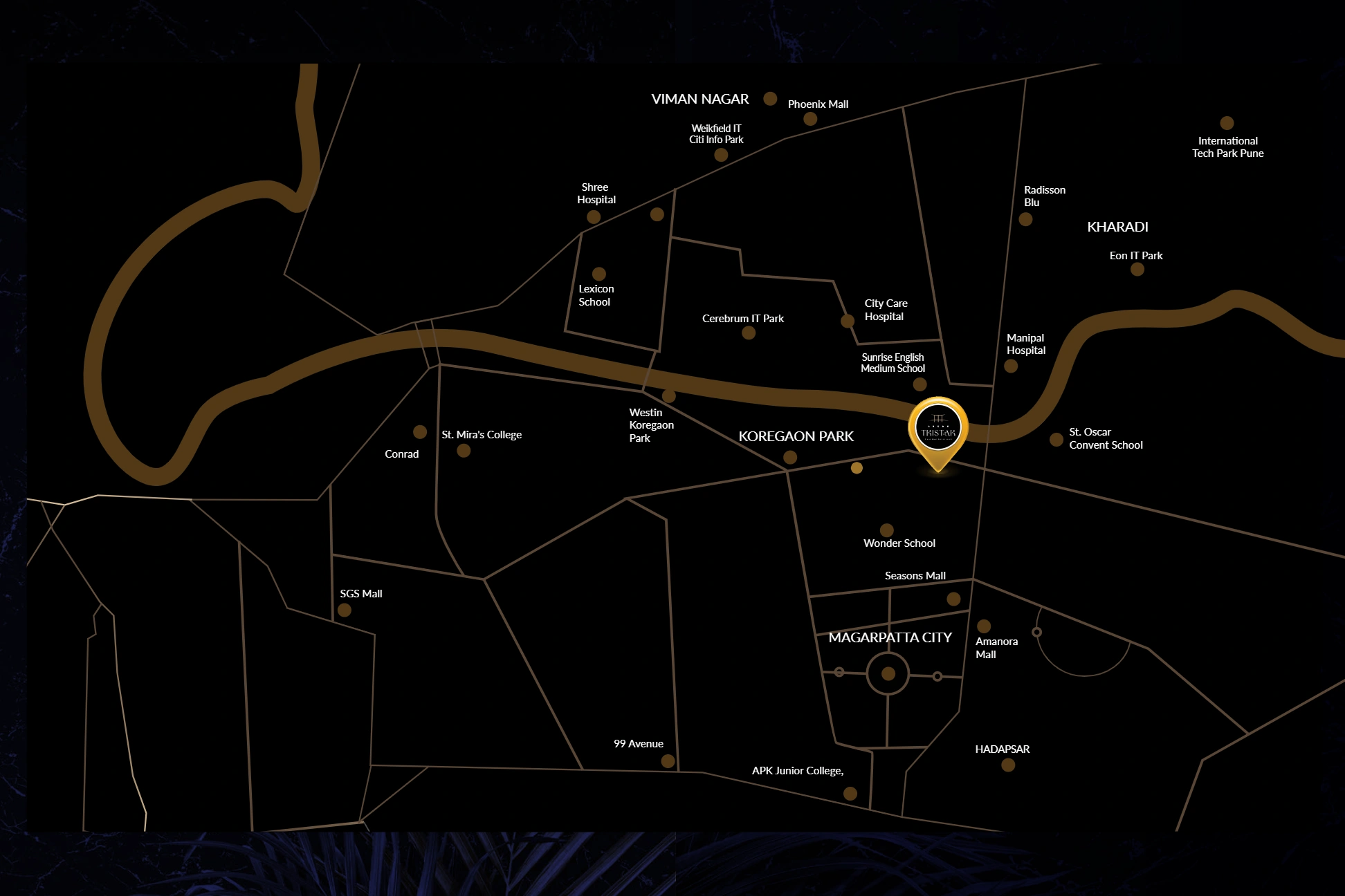 Shubh Tristar Location Map